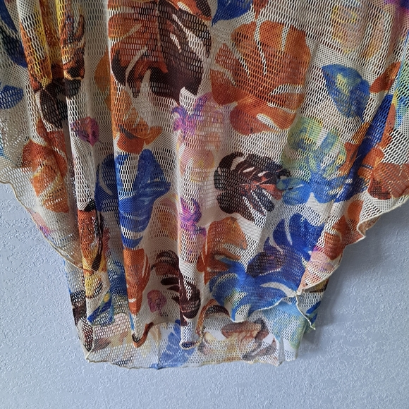 Dor Dor Couture Tropical Swimsuit Cover Up - Picture 3 of 7
